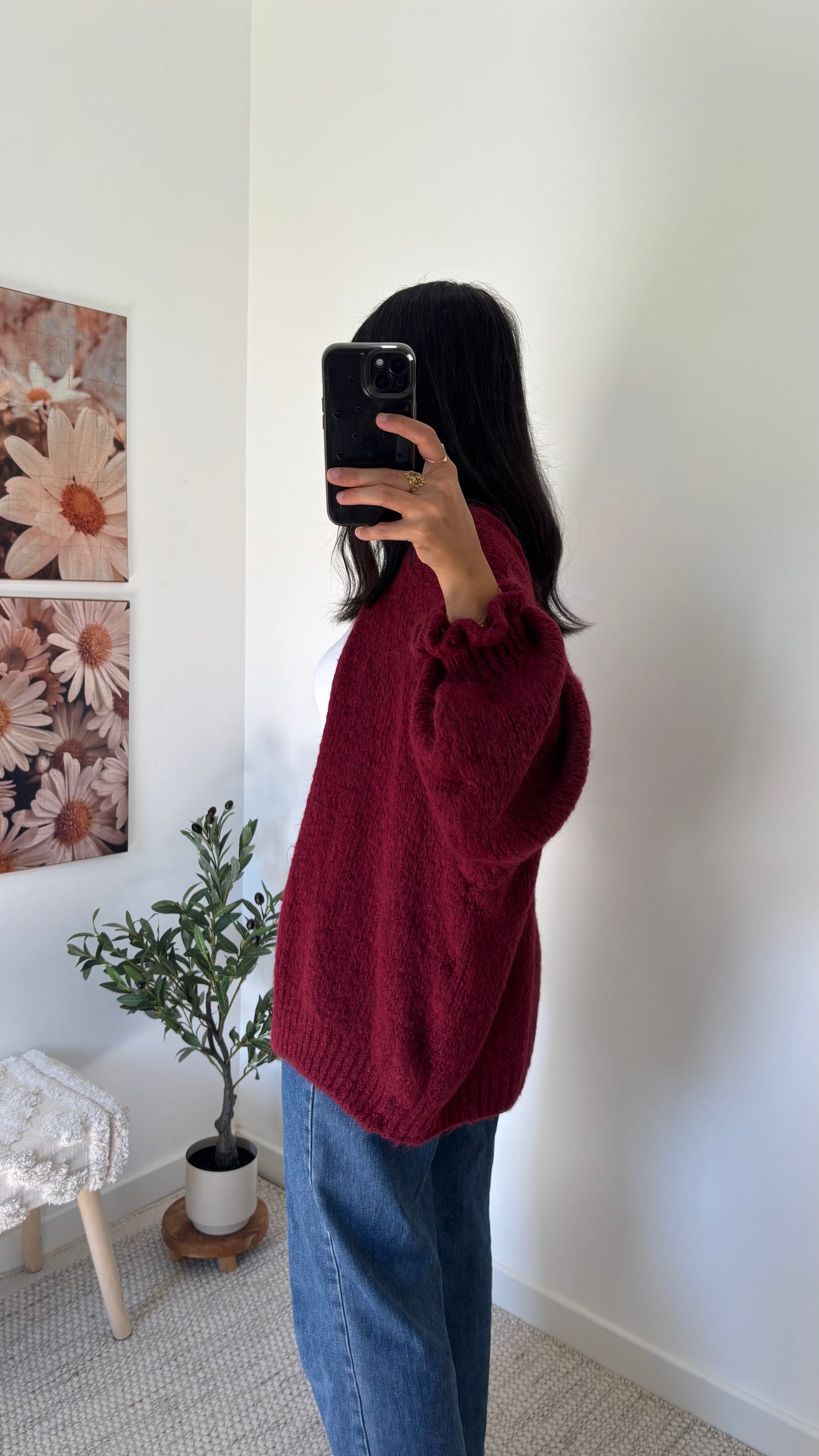 Cardigan bordeaux