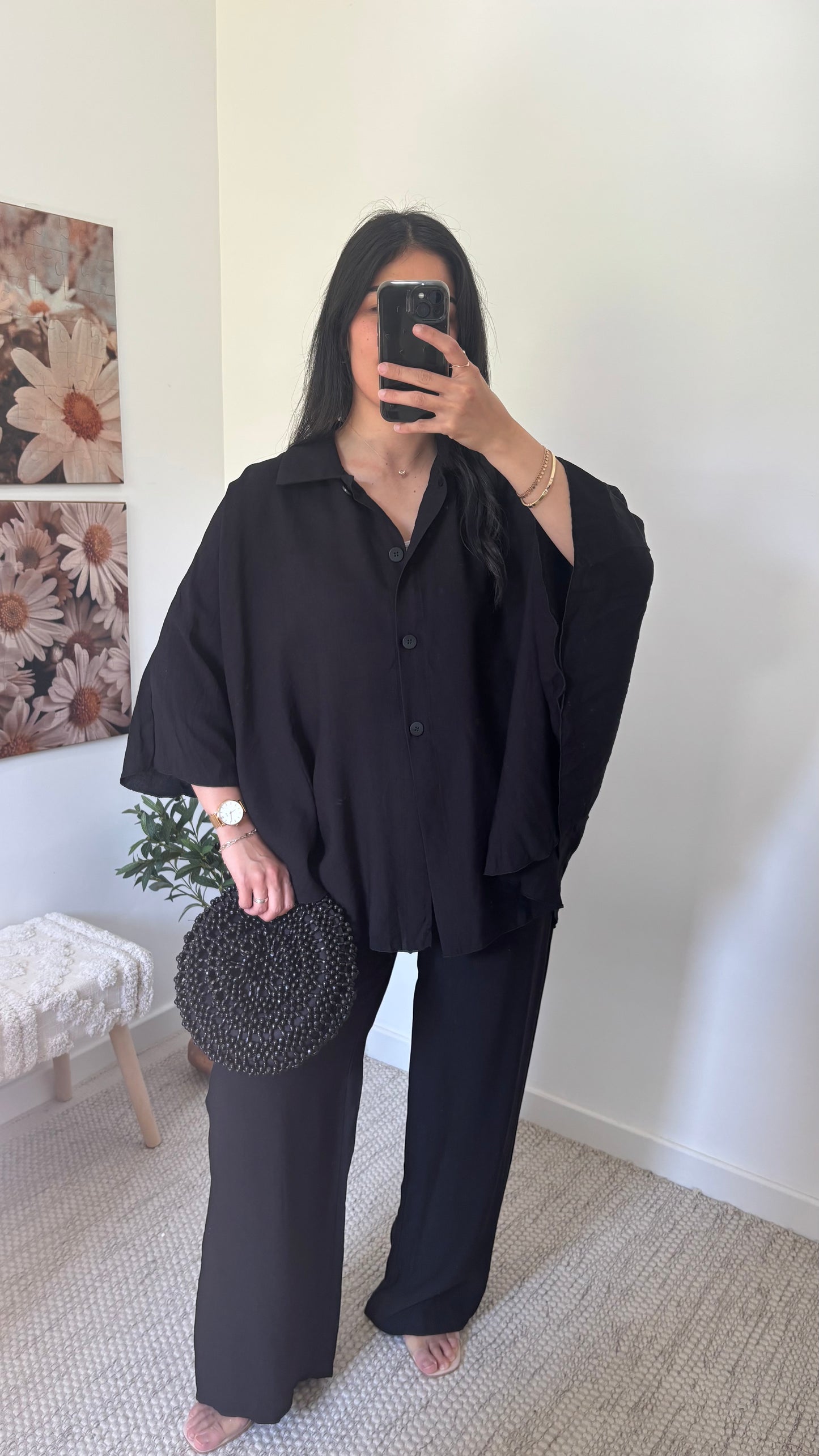 Ensemble fluide - noir