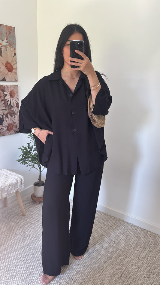 Ensemble fluide - noir