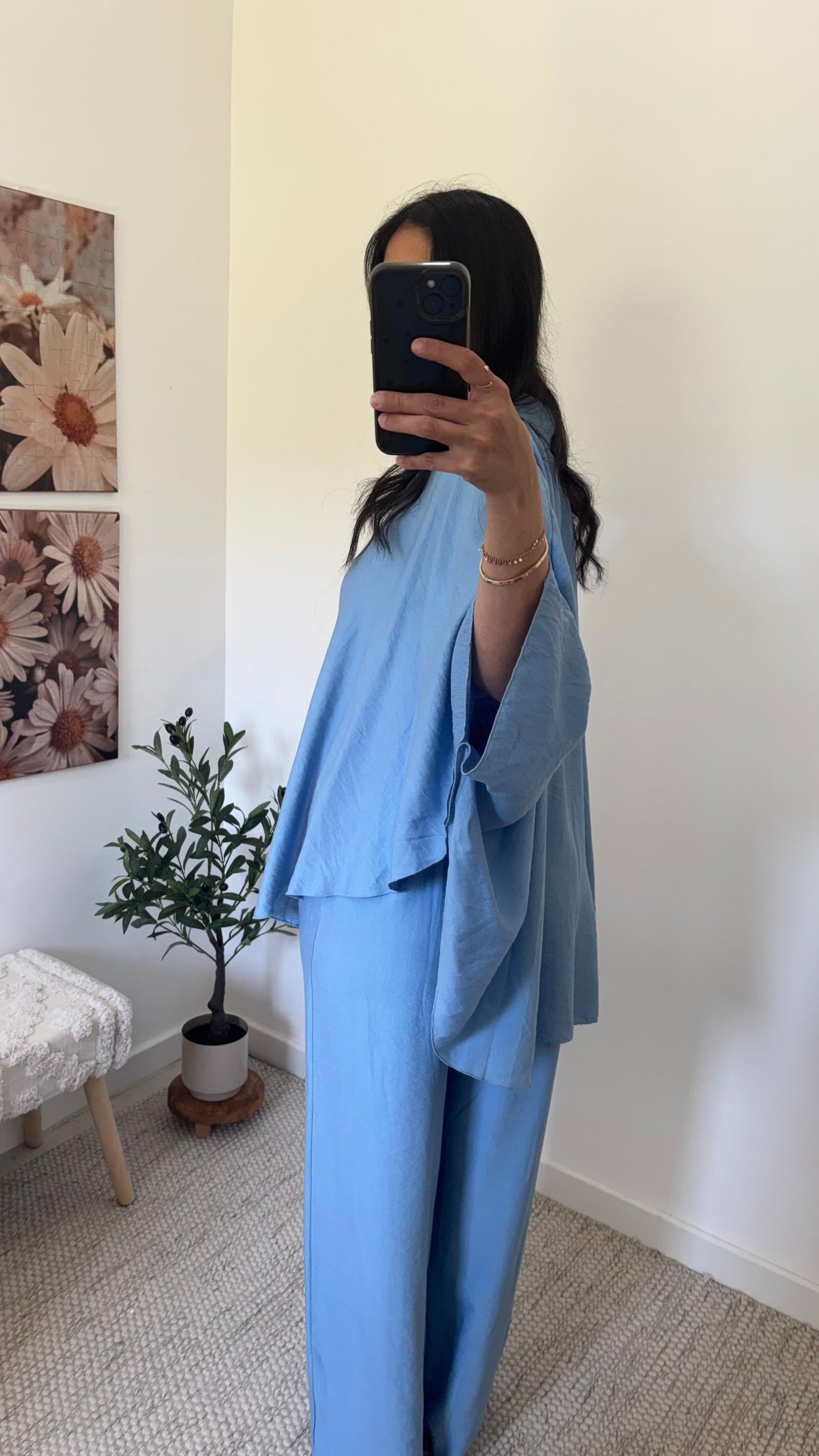 Ensemble fluide - bleu