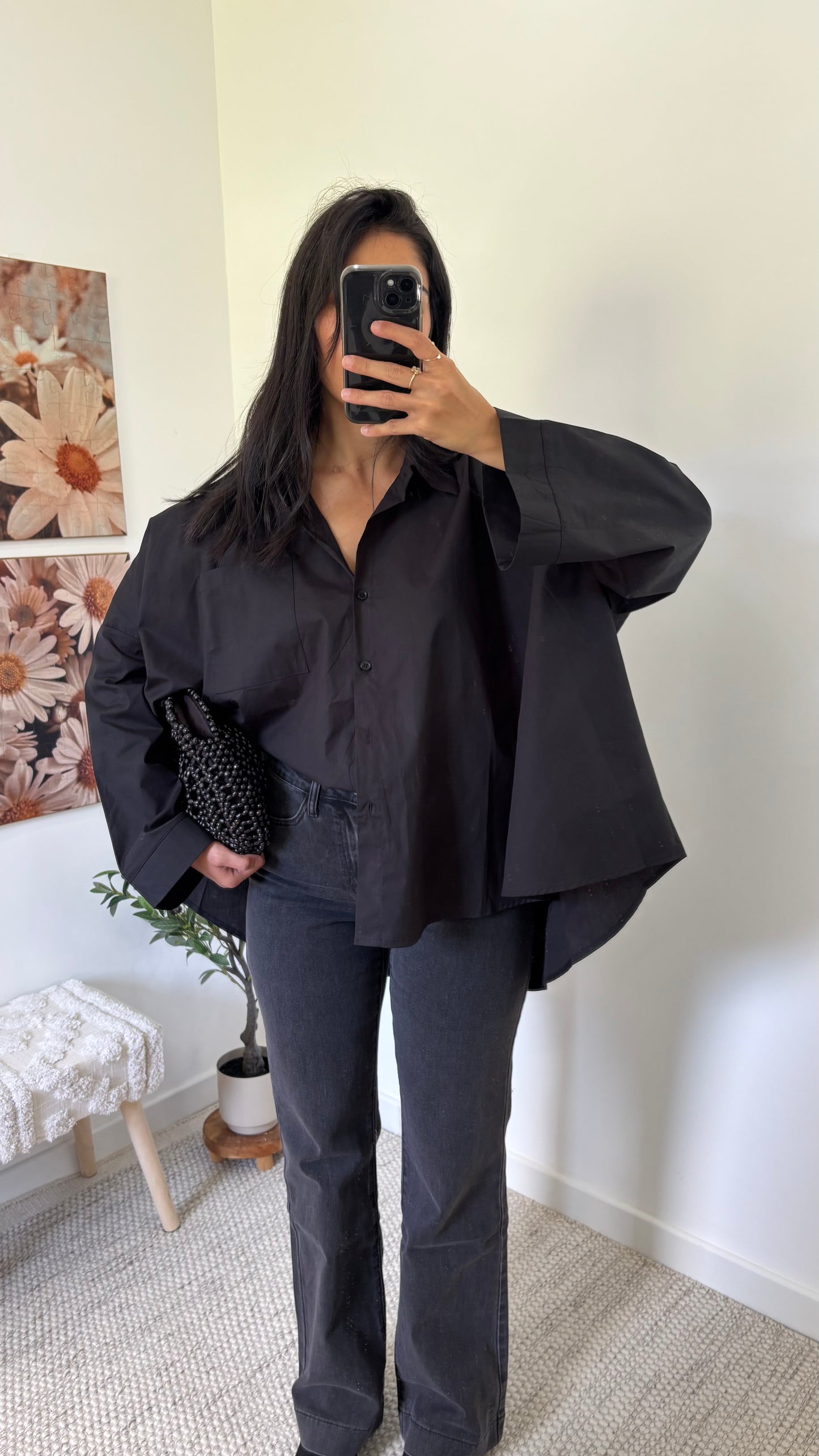 Chemise coton - Noir