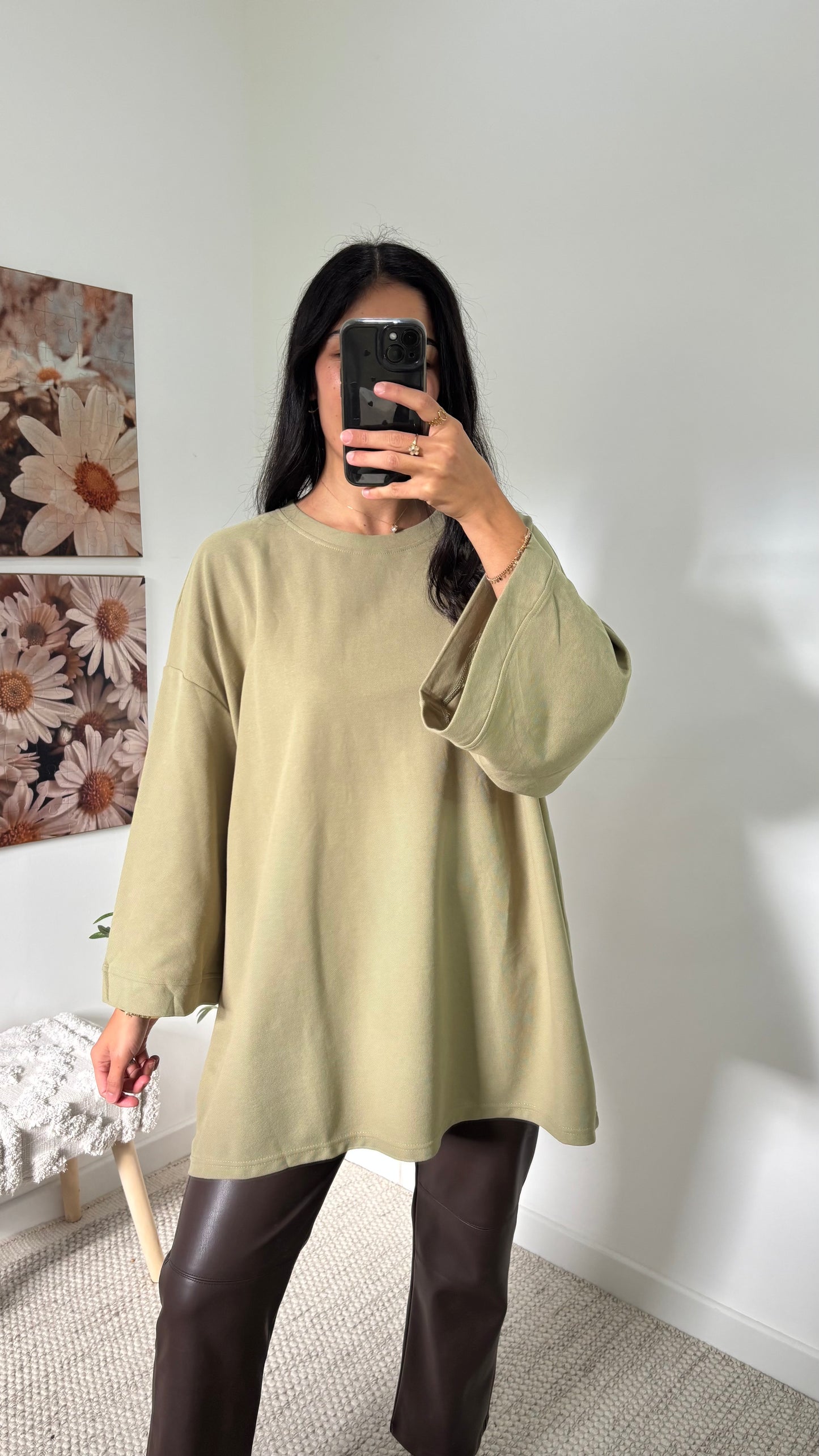 Top manches longues - olive