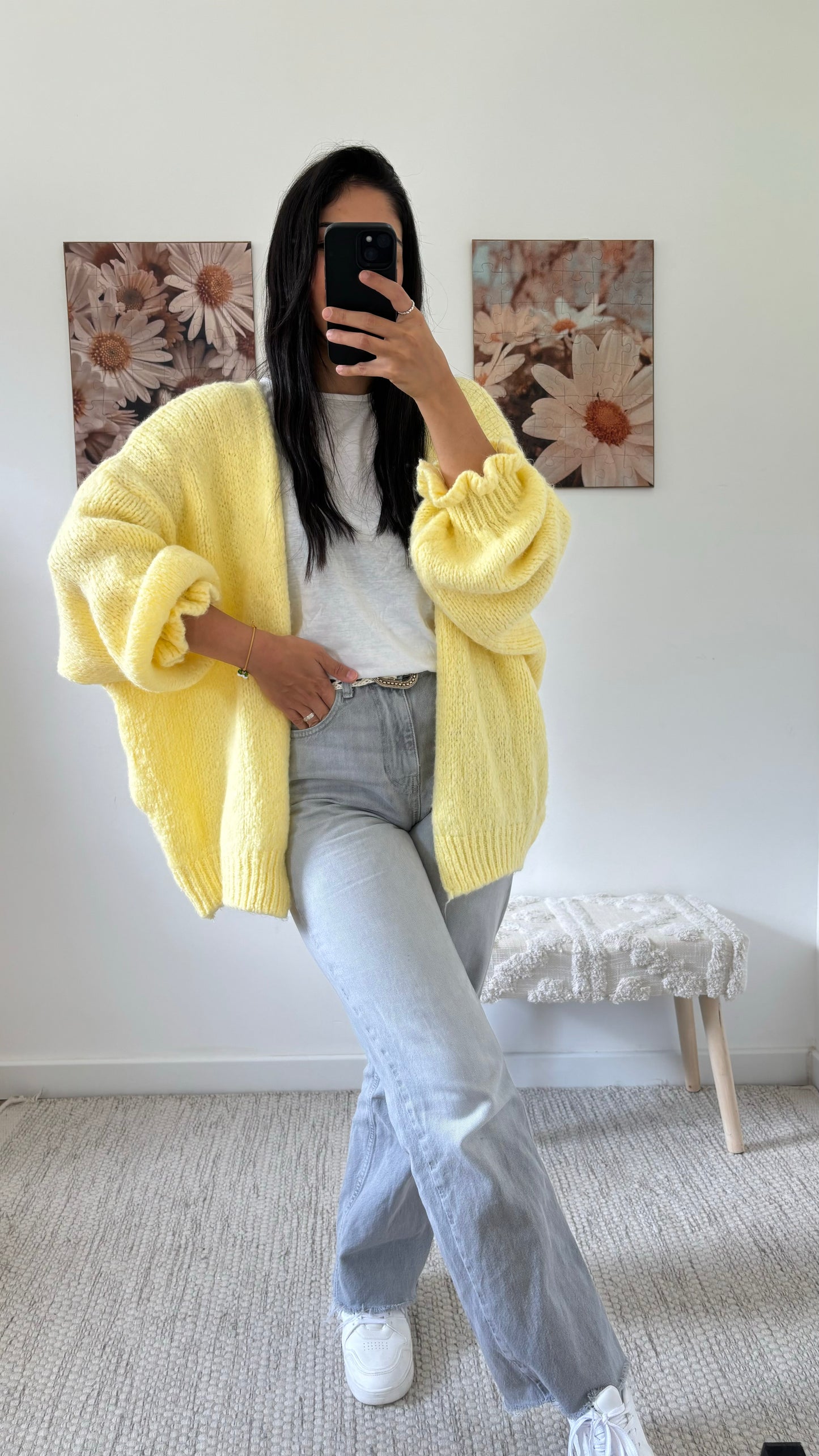 Cardigan jaune