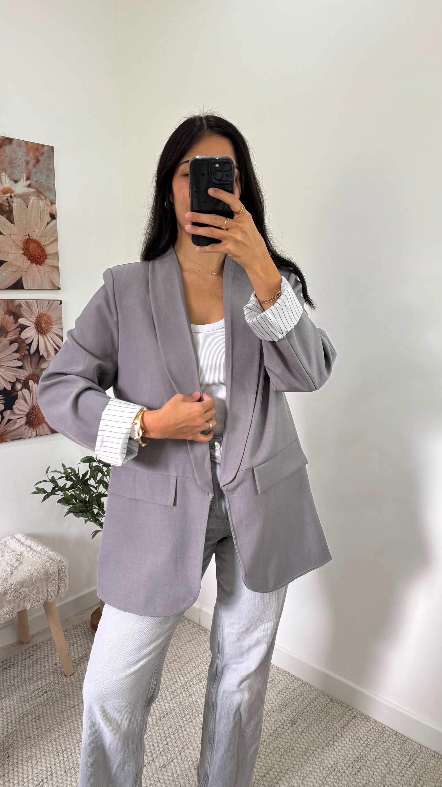 Blazer fluide - Gris