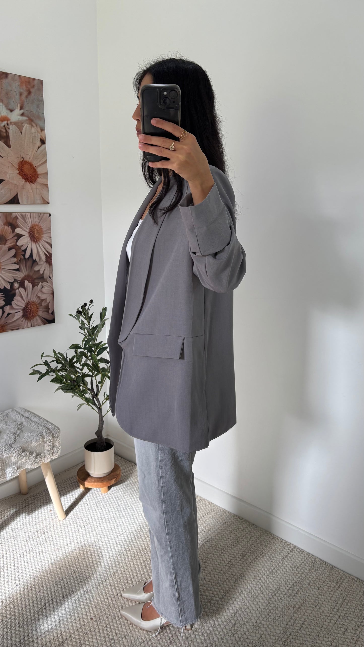 Blazer fluide - Gris