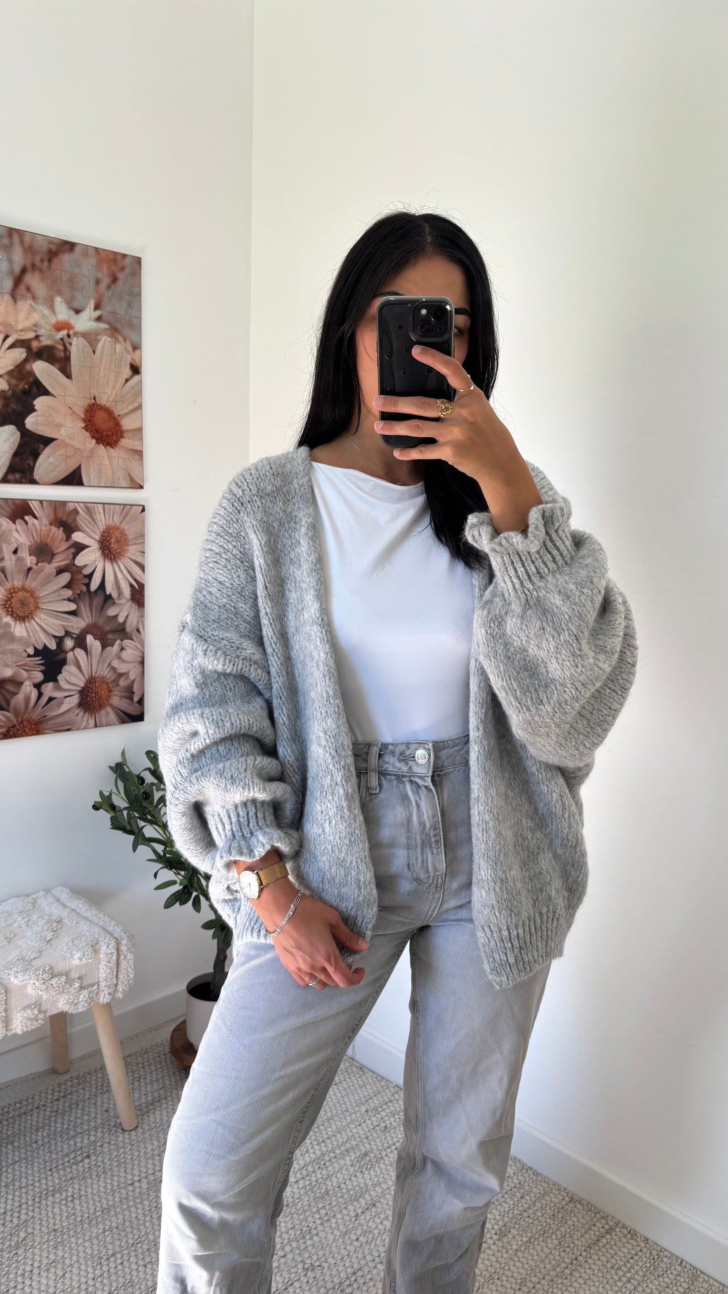 Cardigan gris