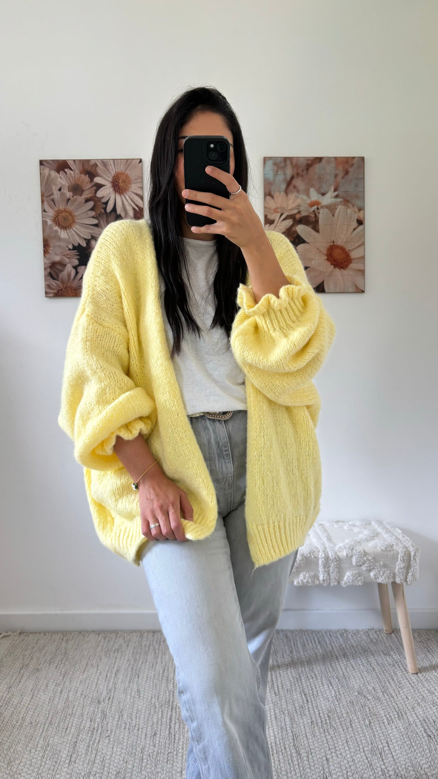 Cardigan jaune