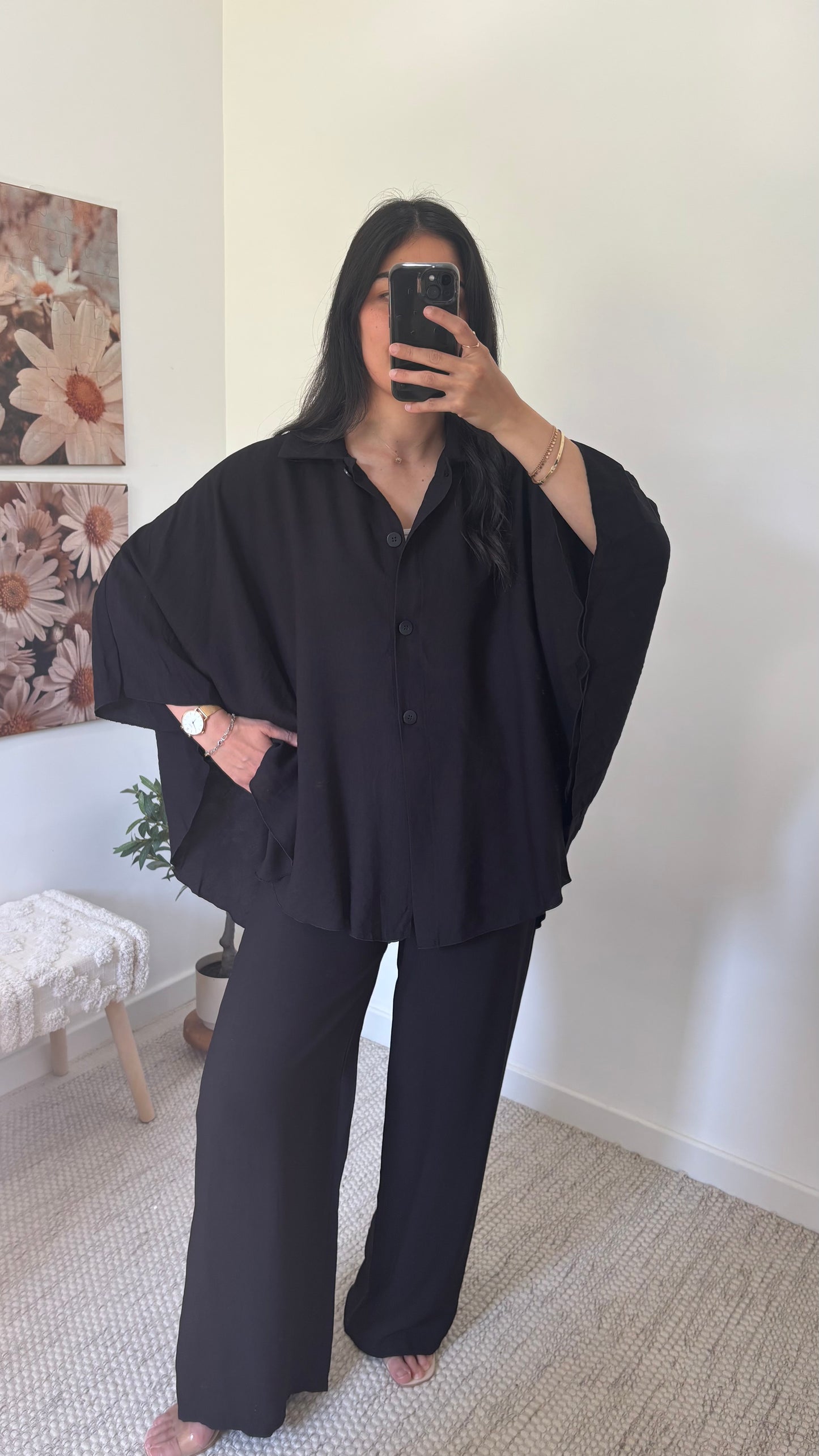 Ensemble fluide - noir