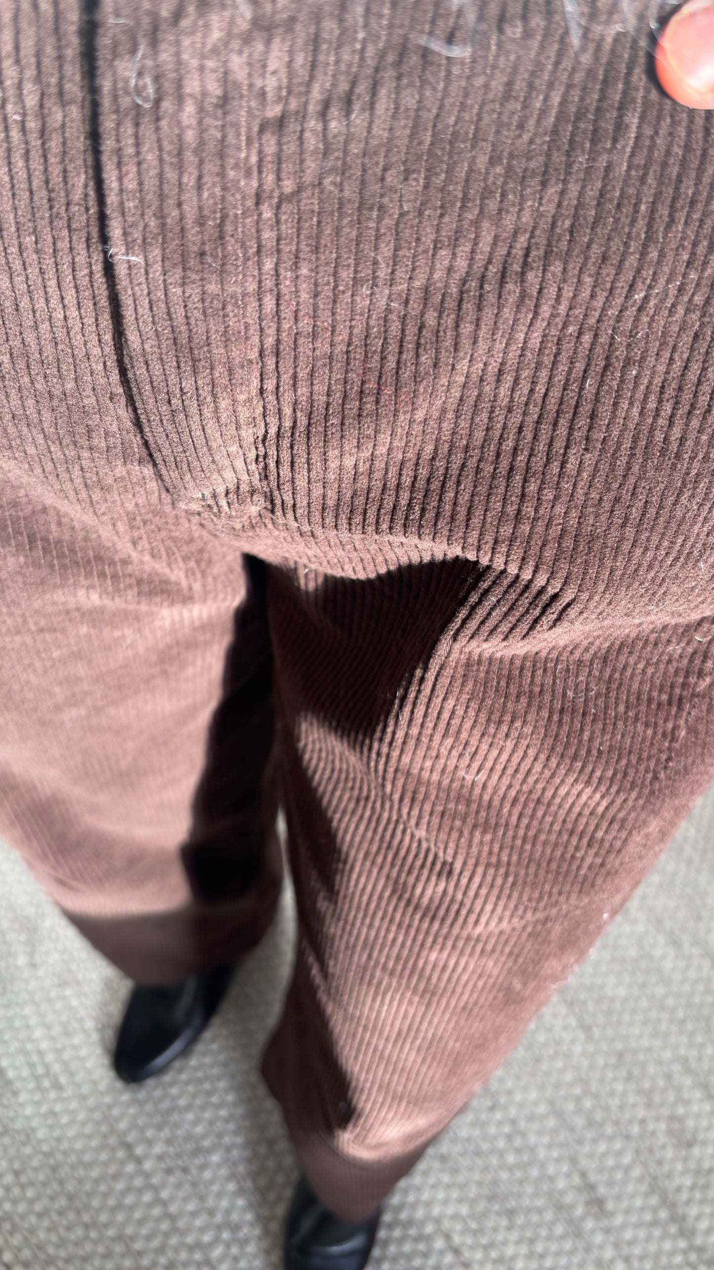 Pantalon velours - chocolat