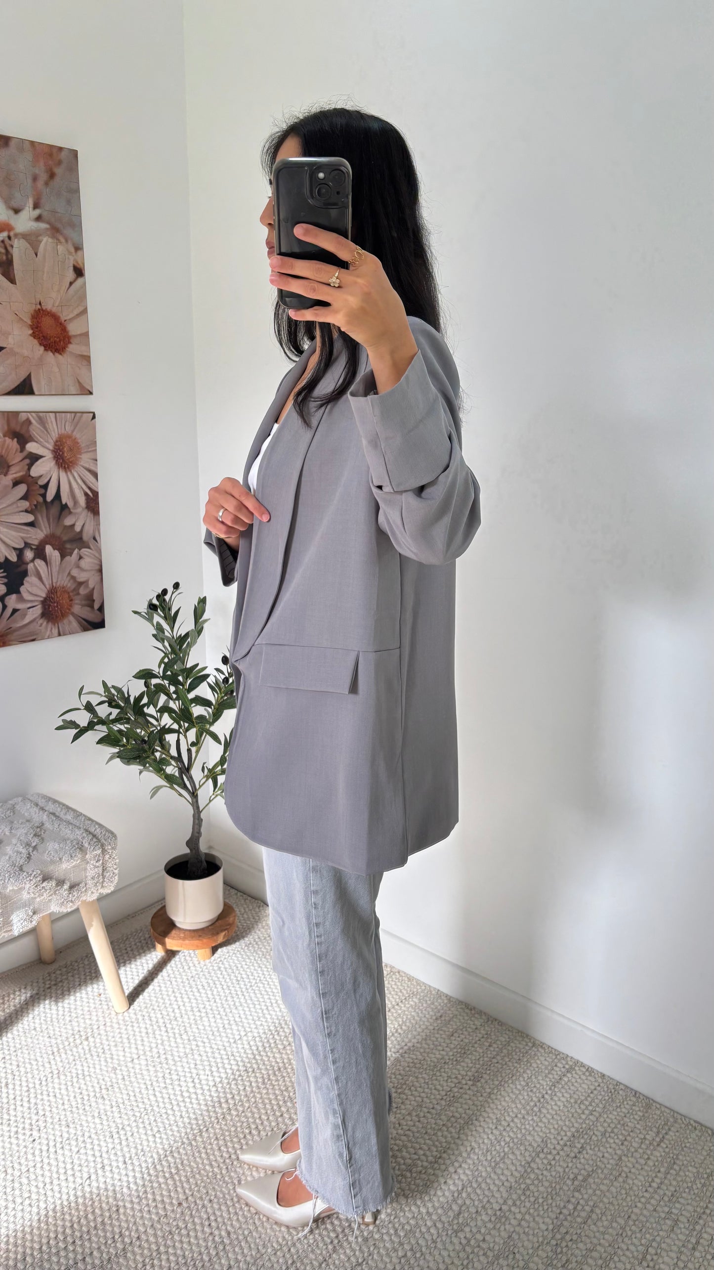 Blazer fluide - Gris
