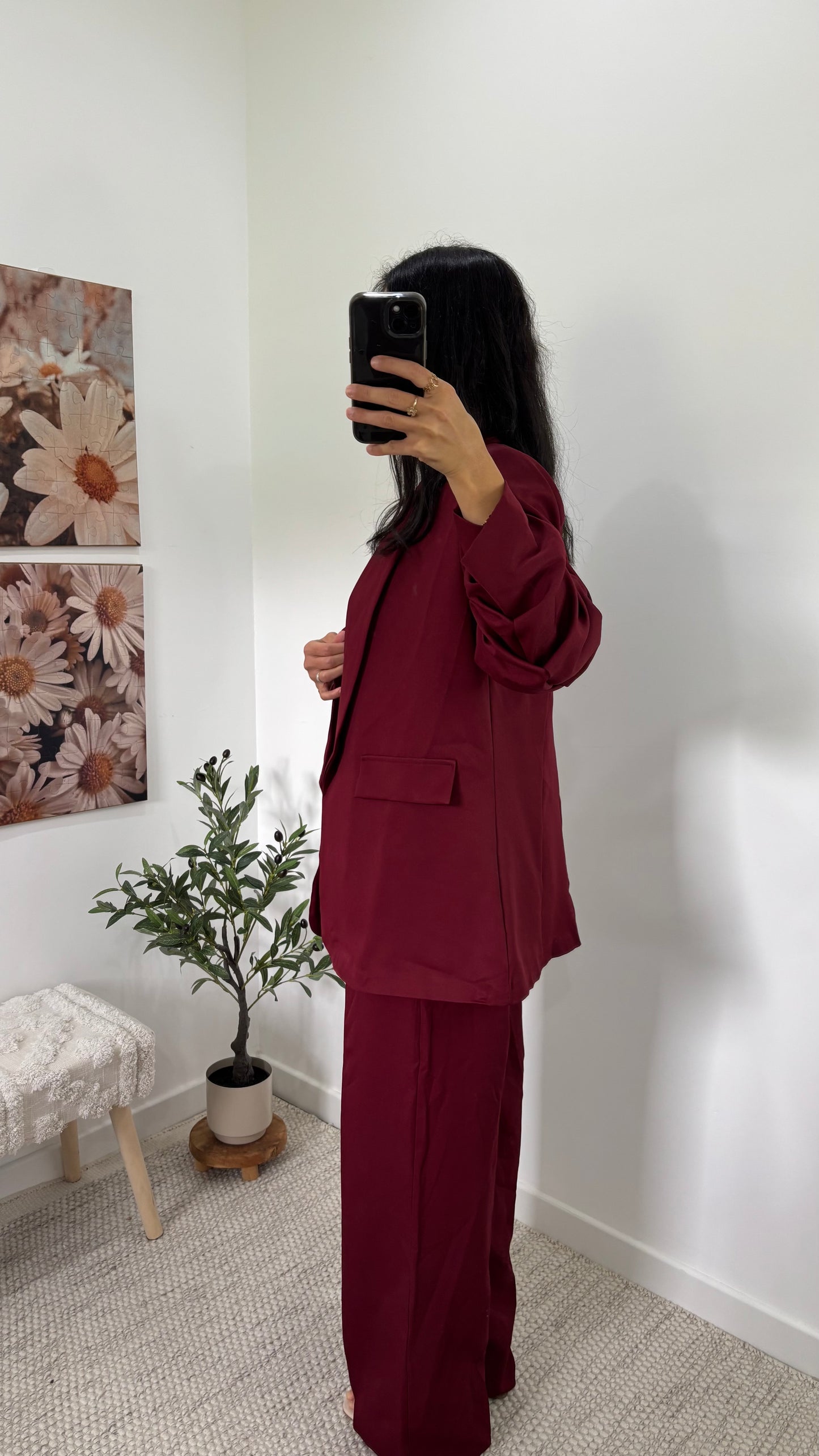 Ensemble blazer - bordeaux