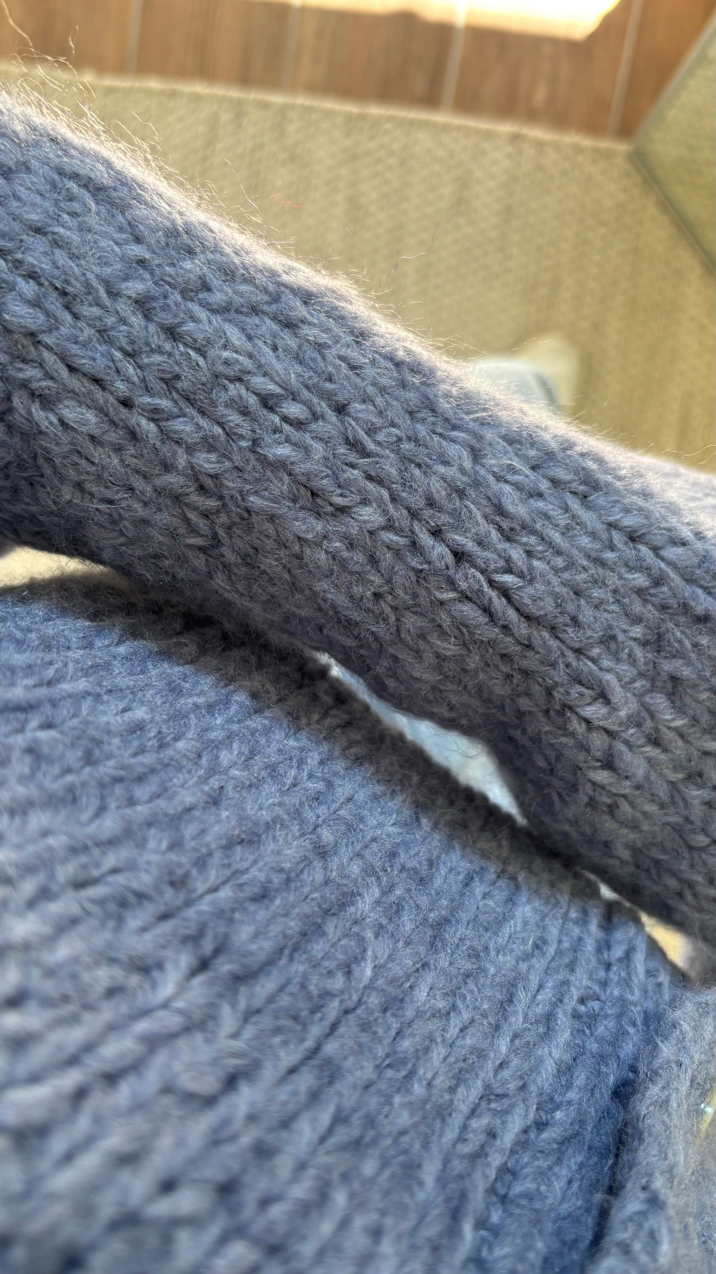 Cardigan boutonné bleu