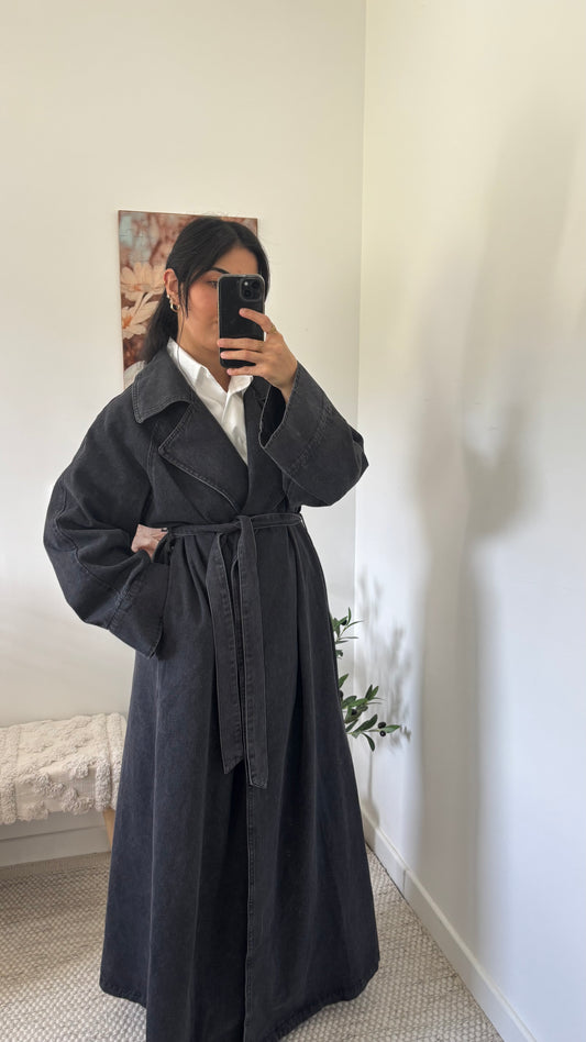 Trench long jeans