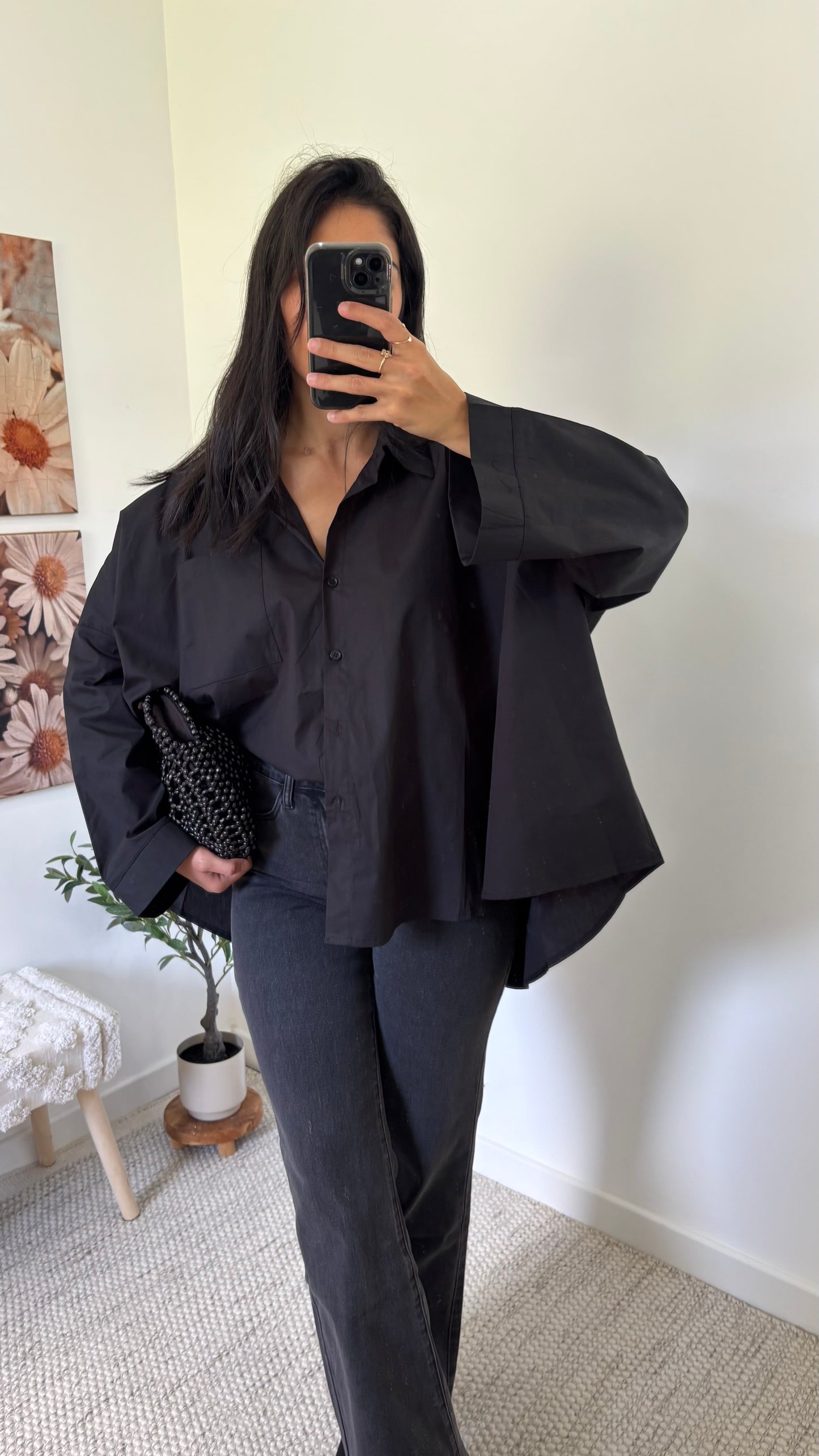 Chemise coton - Noir