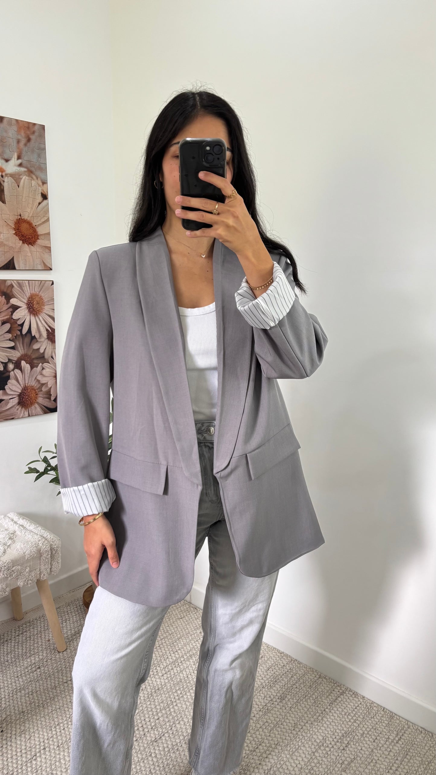Blazer fluide - Gris