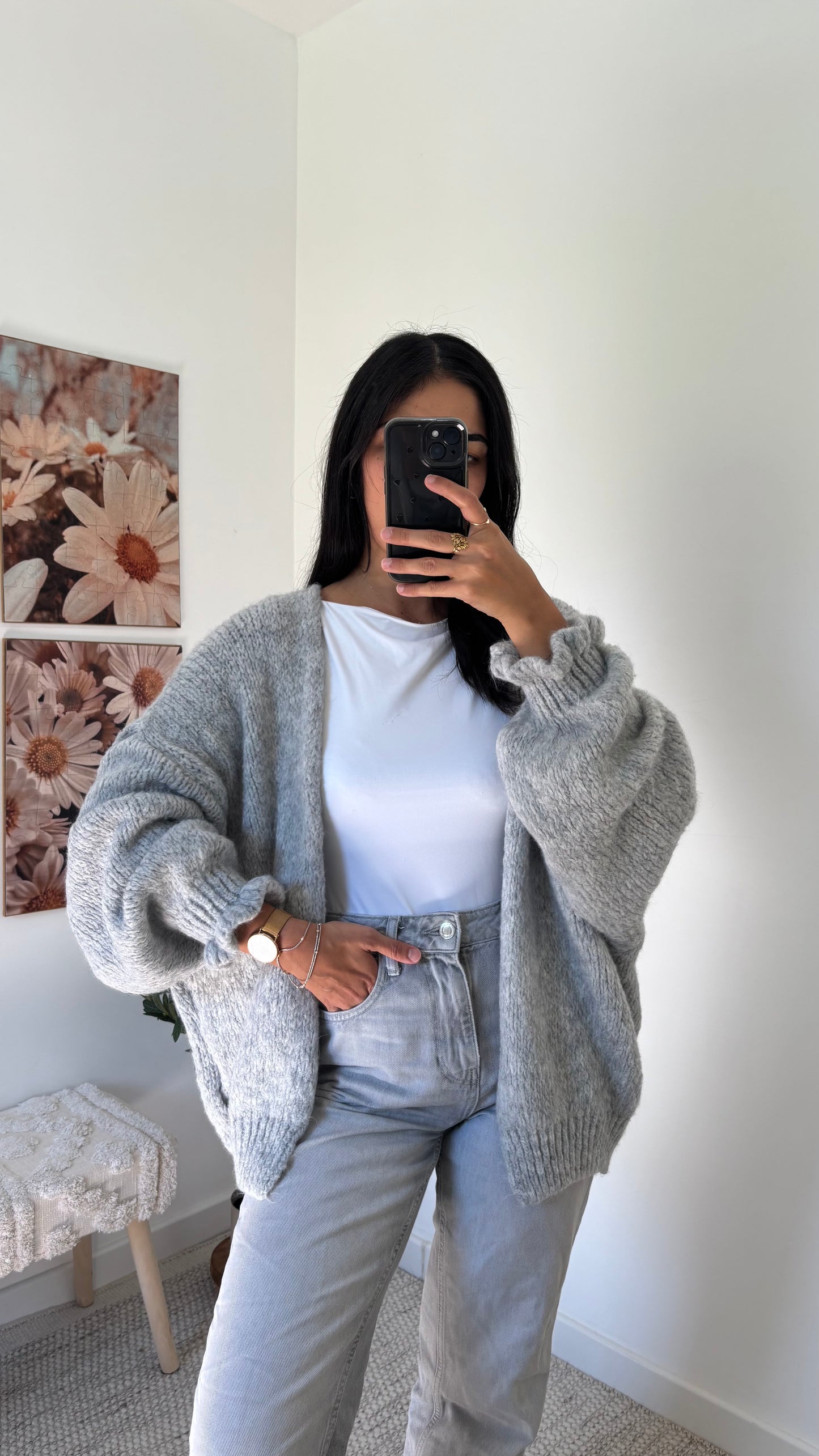 Cardigan gris